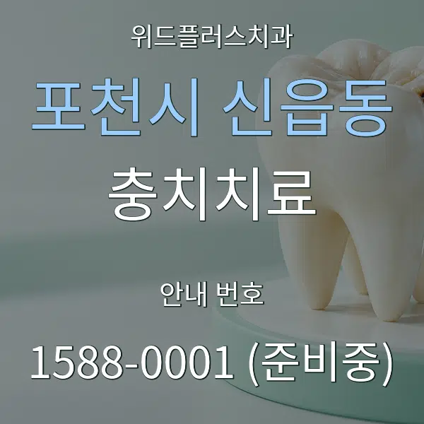 포천시 신읍동 충치치료 대표 안내 그래픽