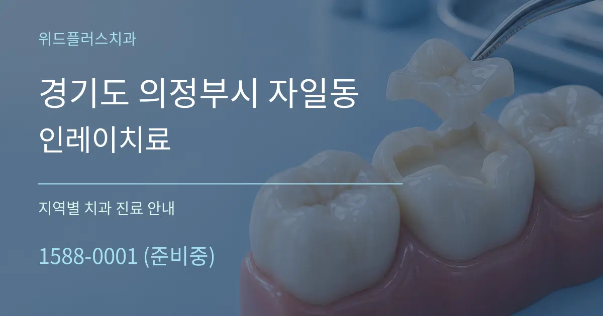 경기도 의정부시 자일동 인레이치료 대표 안내 그래픽