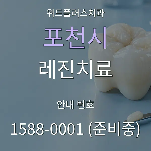 포천시 레진치료 대표 안내 그래픽