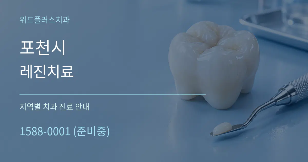 포천시 레진치료 대표 안내 그래픽