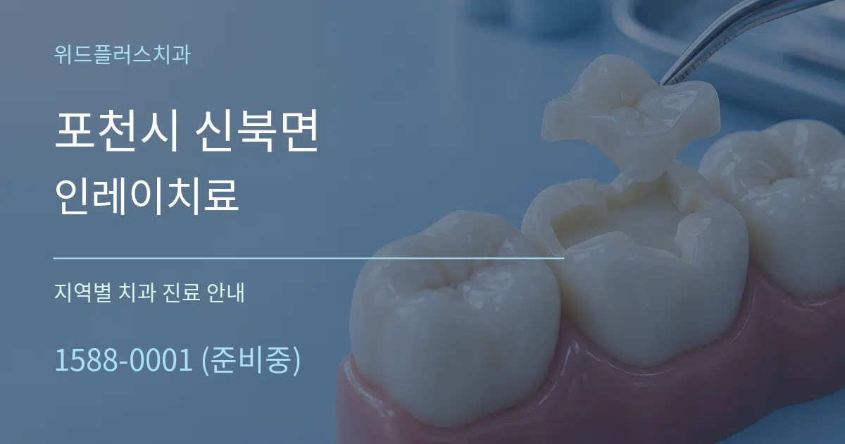 포천시 신북면 인레이치료 대표 안내 그래픽