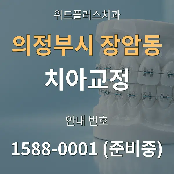 의정부시 장암동 치아교정 대표 안내 그래픽
