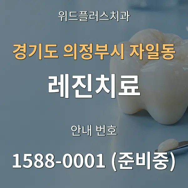 경기도 의정부시 자일동 레진치료 대표 안내 그래픽