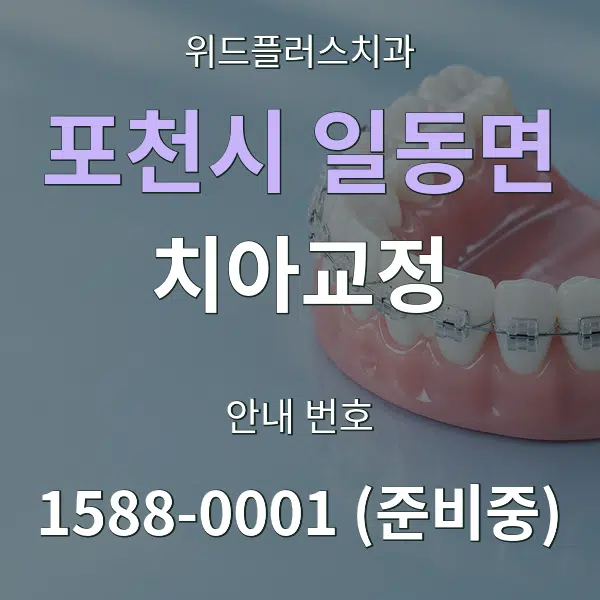 포천시 일동면 치아교정 대표 안내 그래픽