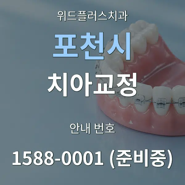 포천시 치아교정 대표 안내 그래픽