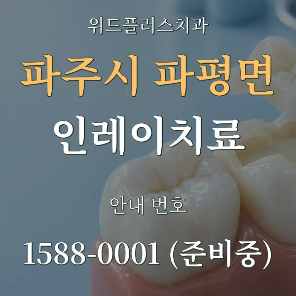 파주시 파평면 인레이치료 대표 안내 그래픽