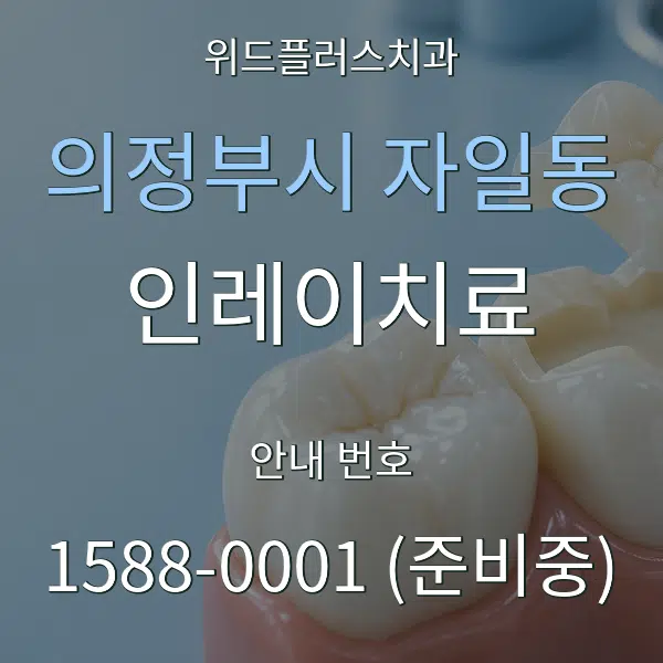 의정부시 자일동 인레이치료 대표 안내 그래픽