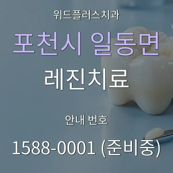 포천시 일동면 레진치료 대표 안내 그래픽