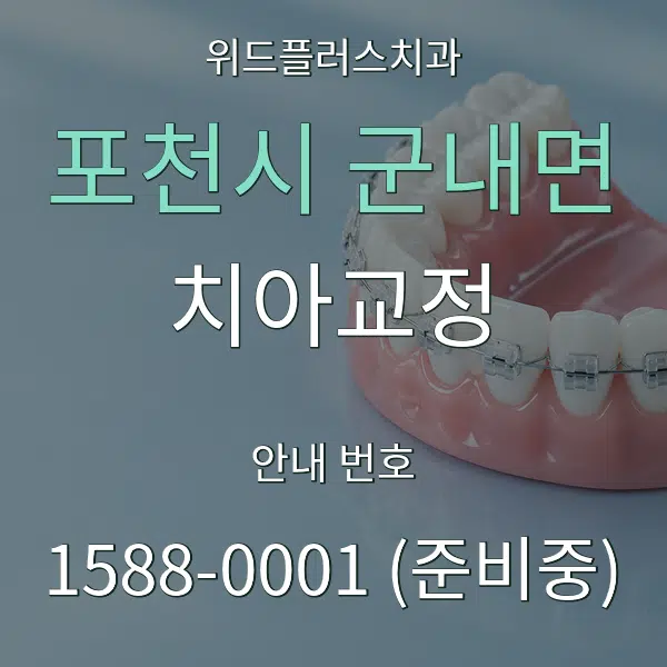 포천시 군내면 치아교정 대표 안내 그래픽