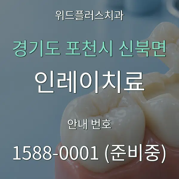 경기도 포천시 신북면 인레이치료 대표 안내 그래픽
