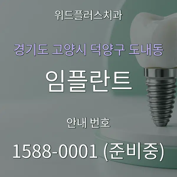 경기도 고양시 덕양구 도내동 임플란트 대표 안내 그래픽