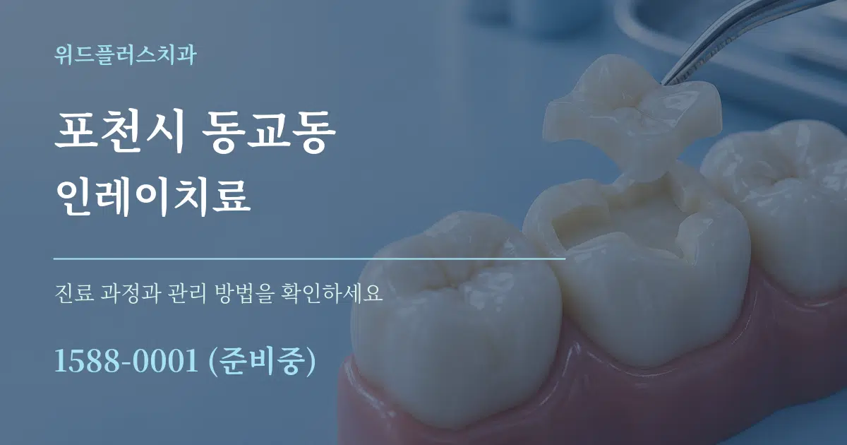 포천시 동교동 인레이치료 서비스 이용 안내 그래픽