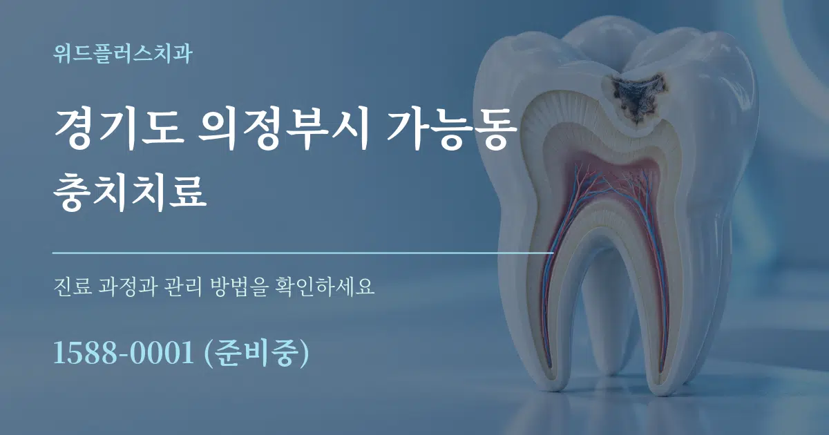 경기도 의정부시 가능동 충치치료 서비스 이용 안내 그래픽