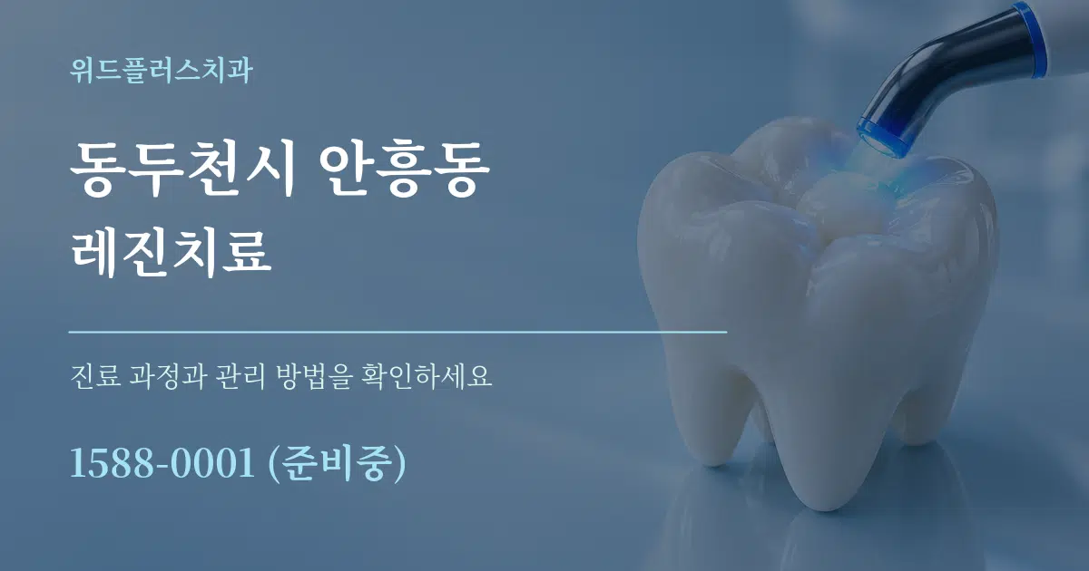 동두천시 안흥동 레진치료 서비스 이용 안내 그래픽