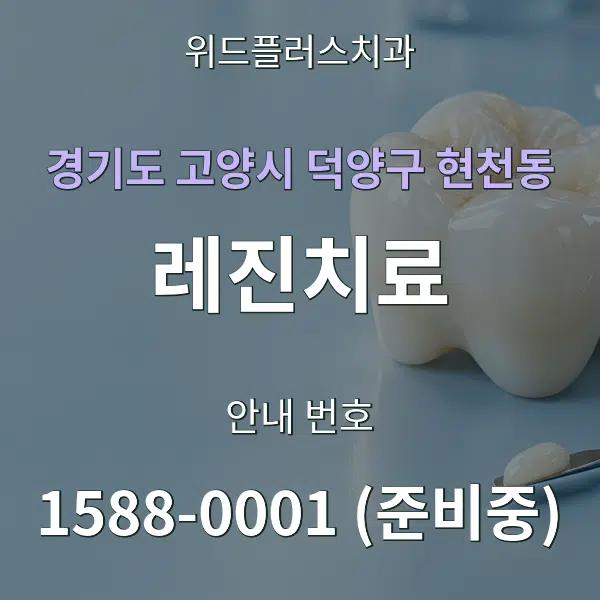 경기도 고양시 덕양구 현천동 레진치료 대표 안내 그래픽