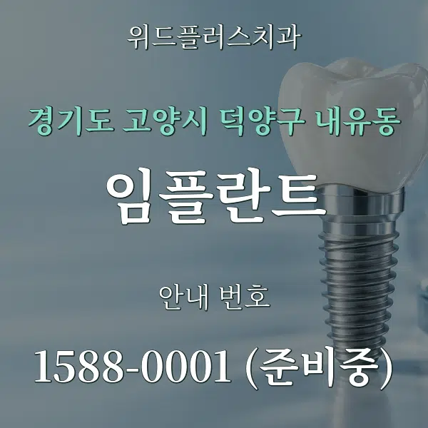 경기도 고양시 덕양구 내유동 임플란트 대표 안내 그래픽