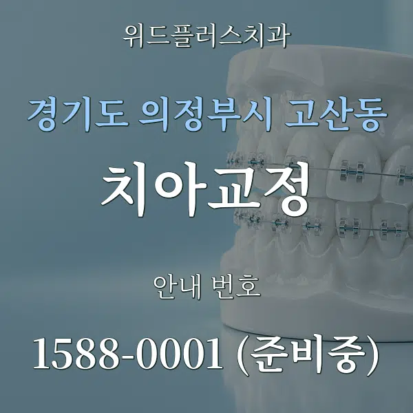 경기도 의정부시 고산동 치아교정 대표 안내 그래픽