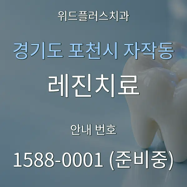 경기도 포천시 자작동 레진치료 대표 안내 그래픽