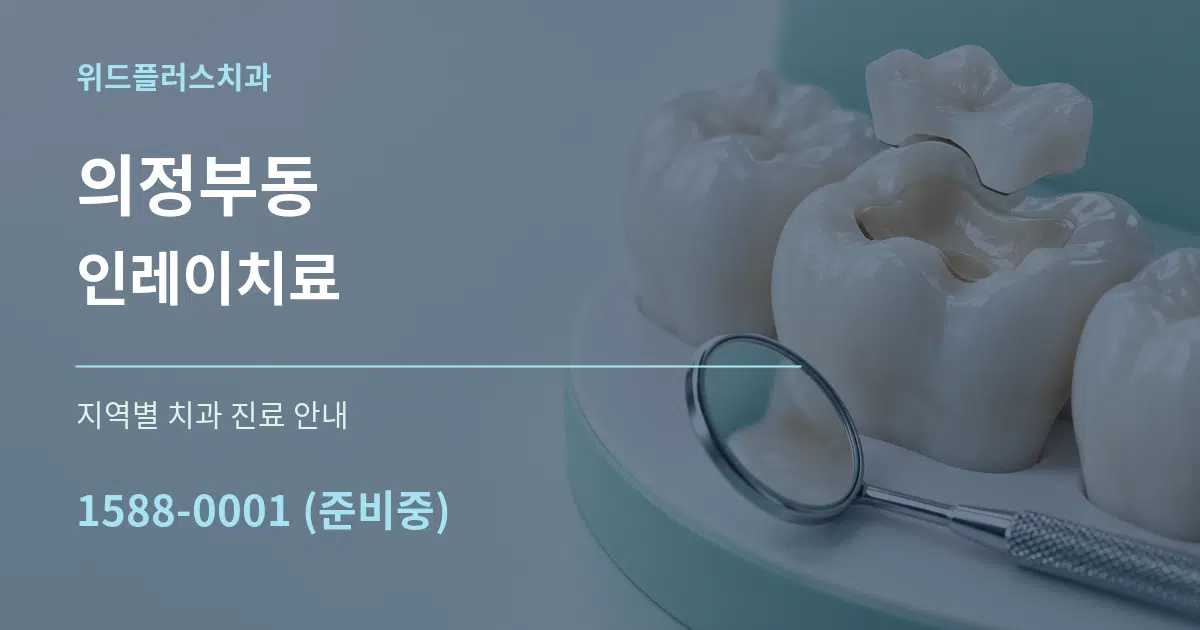 의정부동 인레이치료 대표 안내 그래픽