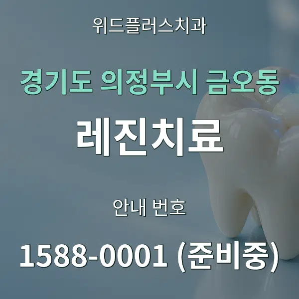 경기도 의정부시 금오동 레진치료 대표 안내 그래픽