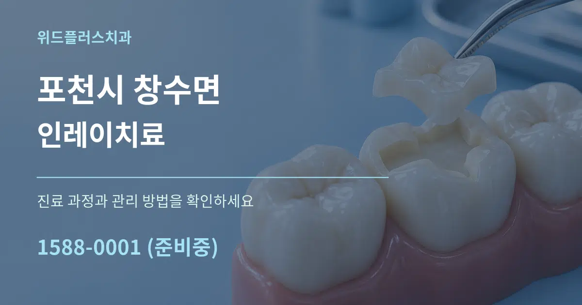 포천시 창수면 인레이치료 서비스 이용 안내 그래픽