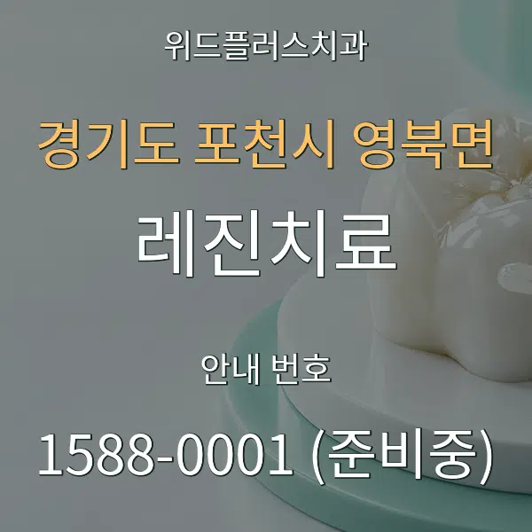 경기도 포천시 영북면 레진치료 대표 안내 그래픽