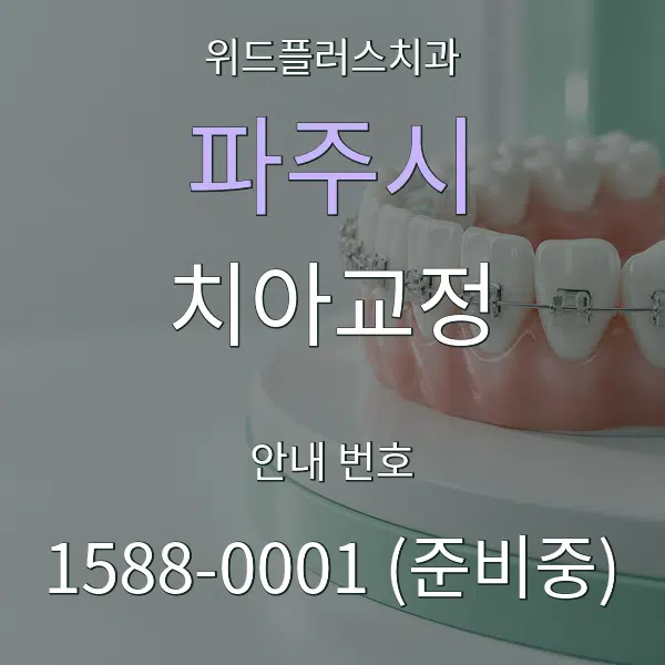파주시 치아교정 대표 안내 그래픽