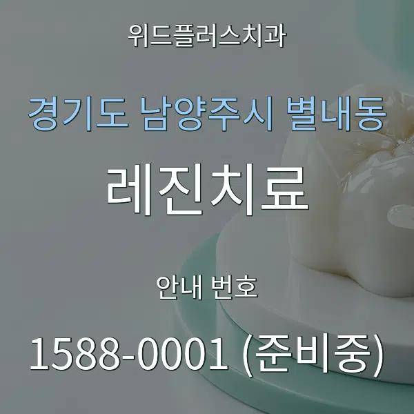 경기도 남양주시 별내동 레진치료 대표 안내 그래픽