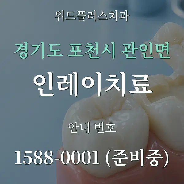 경기도 포천시 관인면 인레이치료 대표 안내 그래픽