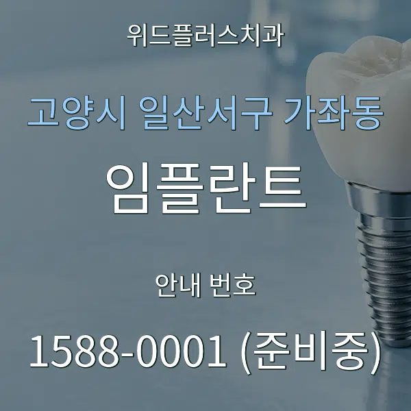 고양시 일산서구 가좌동 임플란트 대표 안내 그래픽