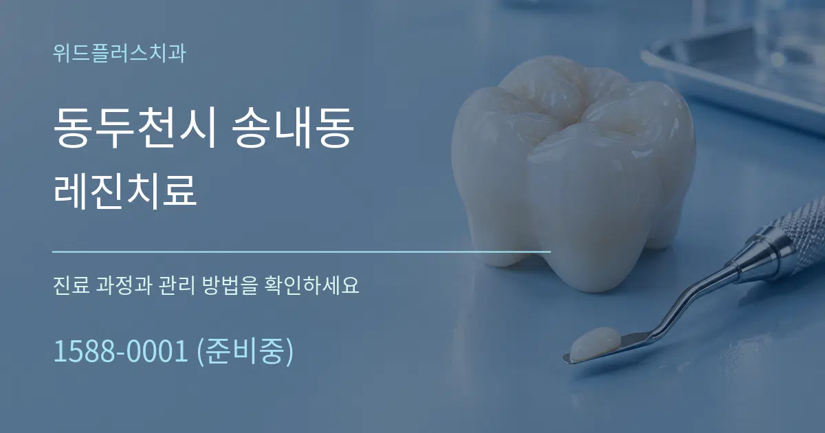 동두천시 송내동 레진치료 서비스 이용 안내 그래픽