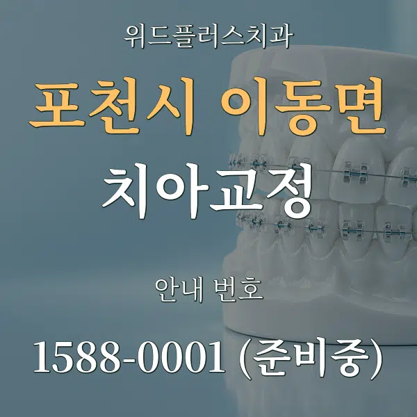 포천시 이동면 치아교정 대표 안내 그래픽