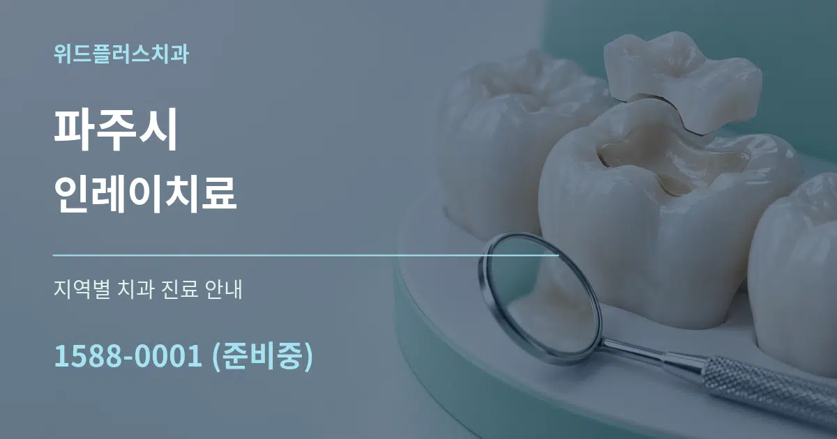 파주시 인레이치료 대표 안내 그래픽