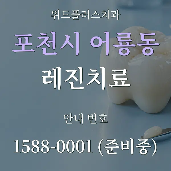 포천시 어룡동 레진치료 대표 안내 그래픽