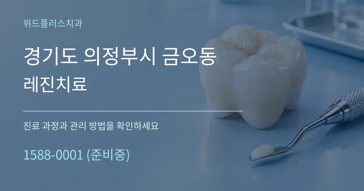 경기도 의정부시 금오동 레진치료 서비스 이용 안내 그래픽