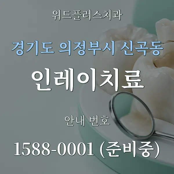 경기도 의정부시 신곡동 인레이치료 대표 안내 그래픽