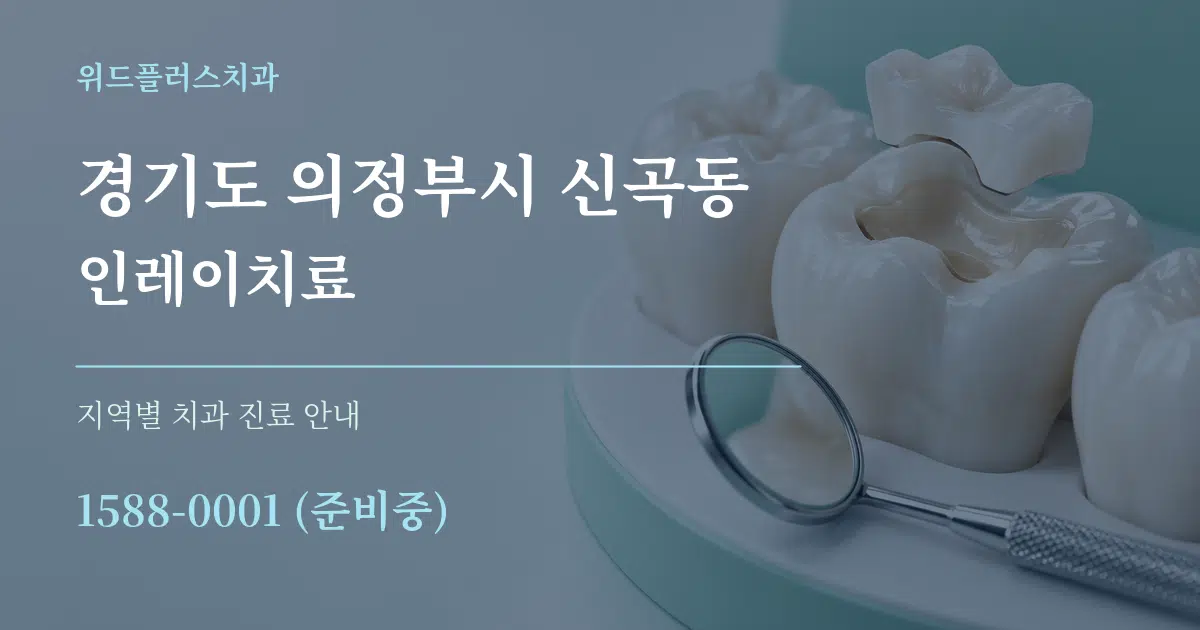 경기도 의정부시 신곡동 인레이치료 대표 안내 그래픽