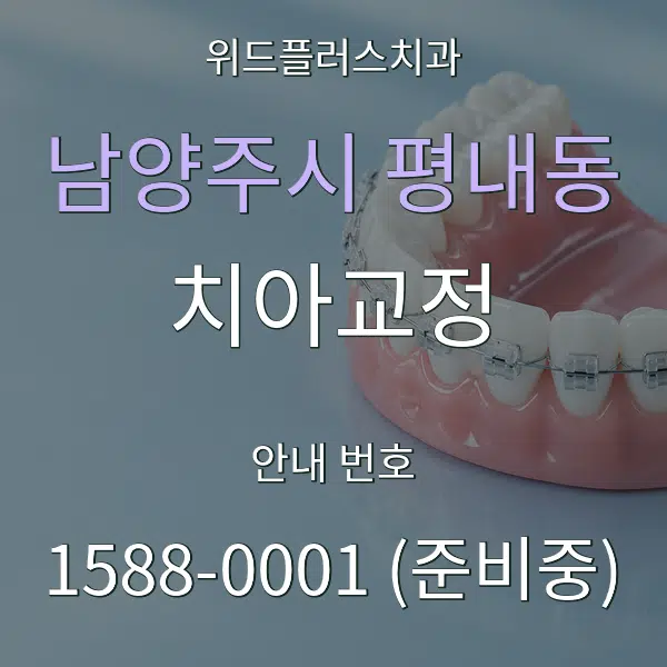 남양주시 평내동 치아교정 대표 안내 그래픽
