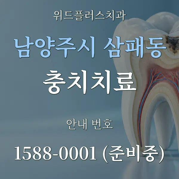 남양주시 삼패동 충치치료 대표 안내 그래픽