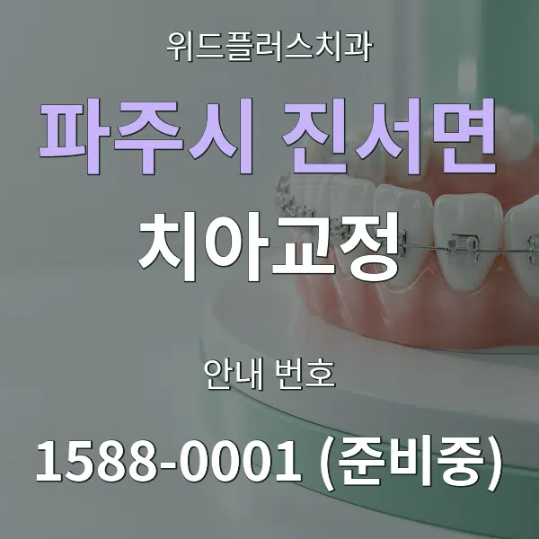 파주시 진서면 치아교정 대표 안내 그래픽