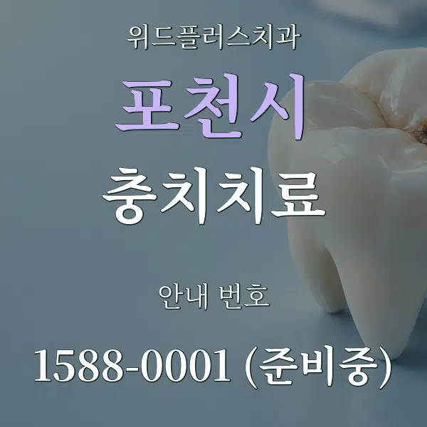 포천시 충치치료 대표 안내 그래픽
