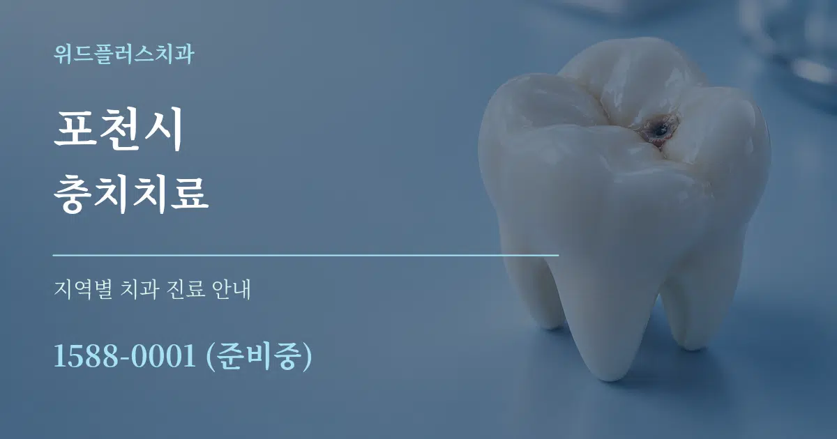 포천시 충치치료 대표 안내 그래픽