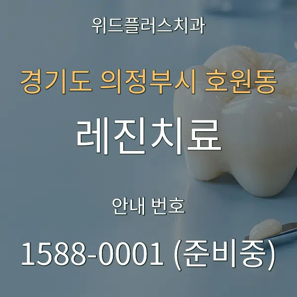 경기도 의정부시 호원동 레진치료 대표 안내 그래픽