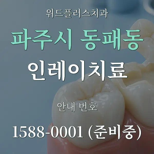 파주시 동패동 인레이치료 대표 안내 그래픽