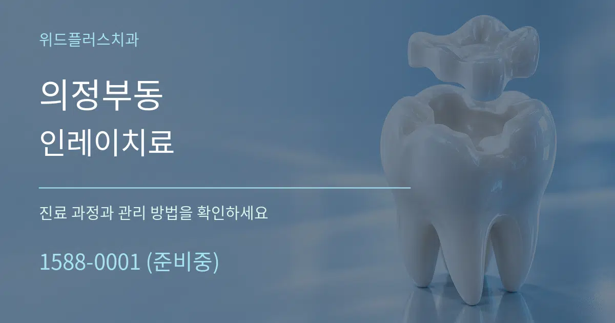 의정부동 인레이치료 서비스 이용 안내 그래픽