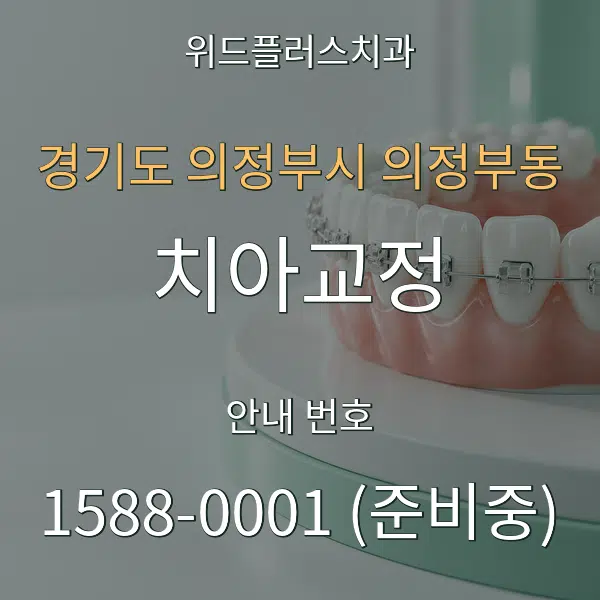 경기도 의정부시 의정부동 치아교정 대표 안내 그래픽