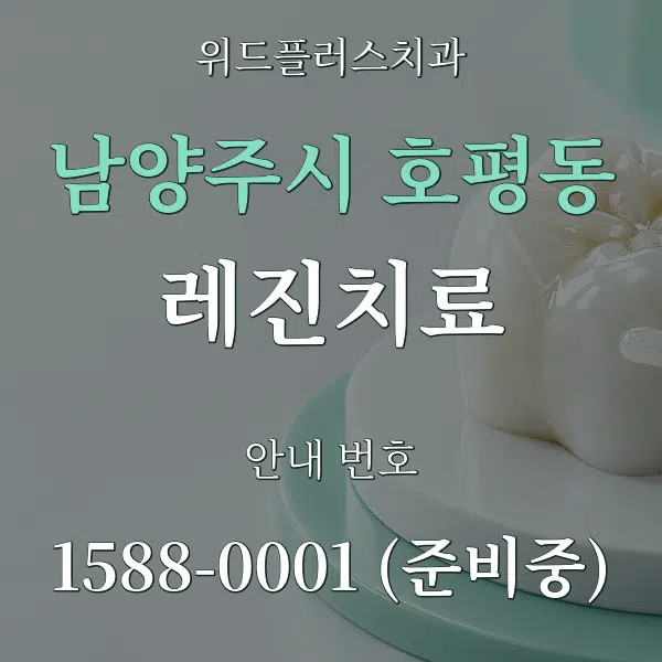 남양주시 호평동 레진치료 대표 안내 그래픽
