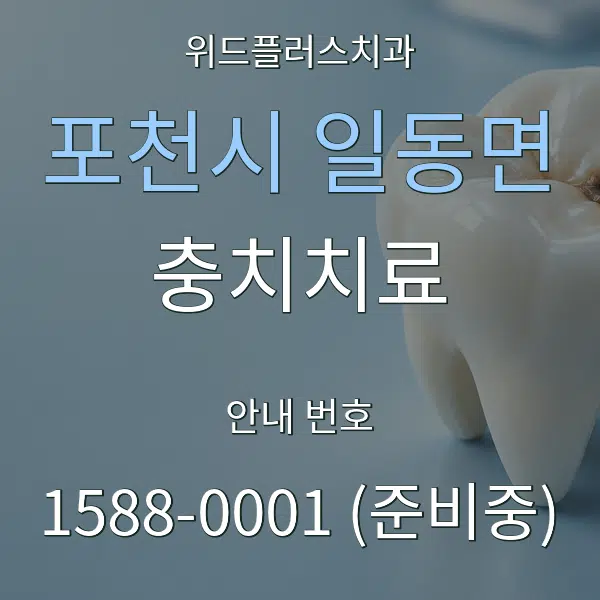 포천시 일동면 충치치료 대표 안내 그래픽