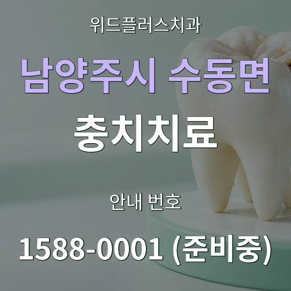남양주시 수동면 충치치료 대표 안내 그래픽