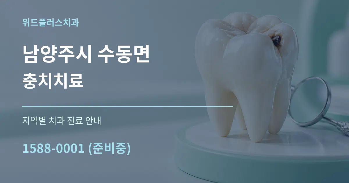 남양주시 수동면 충치치료 대표 안내 그래픽